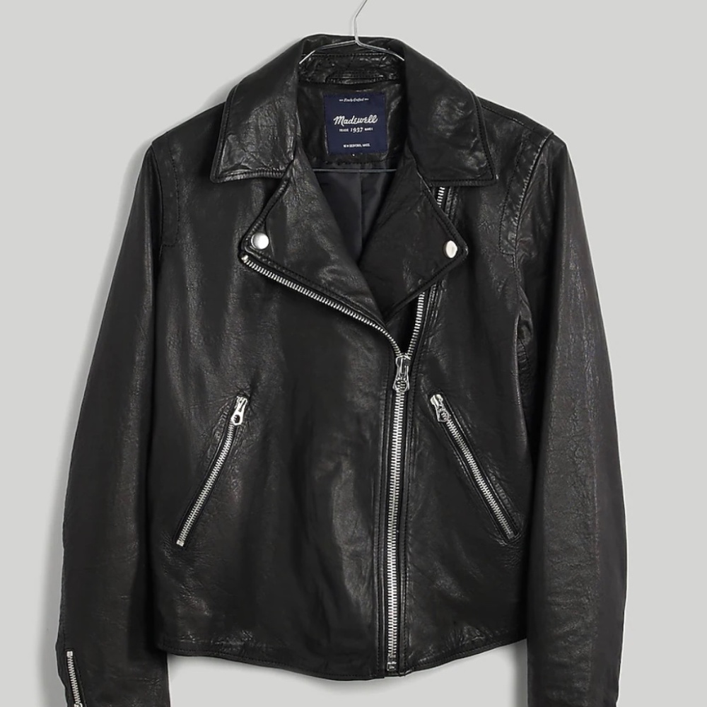 Washed Leather Motorcycle Jacket